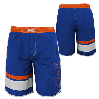 Outerstuff NCAA Youth Boise State Broncos Color Block Swim Trunks
