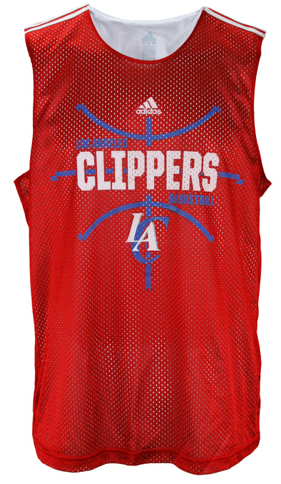 Adidas NBA Men's Los Angeles Clippers Hoops Mesh Sleeveless JerseyTank, Red