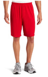 Asics Men's Team 8 Knit Athletic Fitness Gym Shorts - Blue & Red