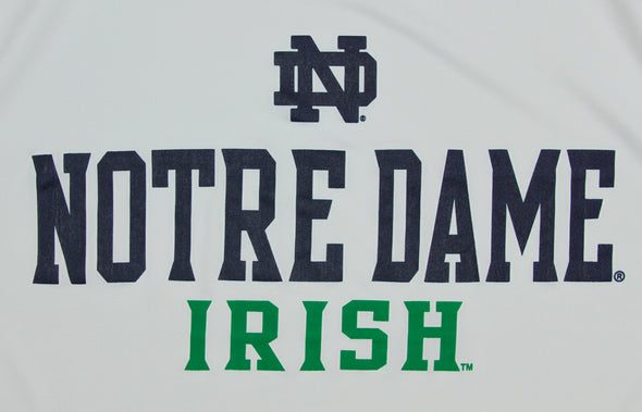 NCAA Men's Notre Dame Classic Name and Logo Dri Tek Performance T-Shirt