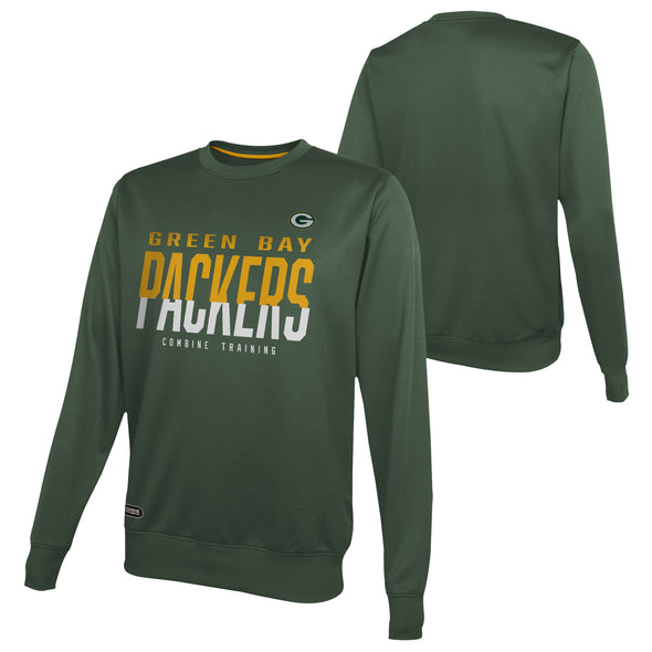 Outerstuff NFL Men's Green Bay Packers Pro Style Performance Fleece Sweater