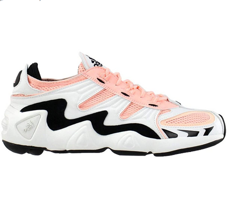 Adidas Women's FYW S-97 Athletic Sneakers, Cystal White/Black/Clear Orange