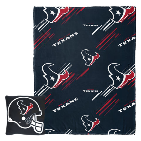 Northwest NFL Houston Texans Slashed Pillow and Throw Blanket Set