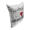 Northwest NBA Chicago Bulls 2 Piece Sweet Home Fan Throw Pillow Cover, 15X12