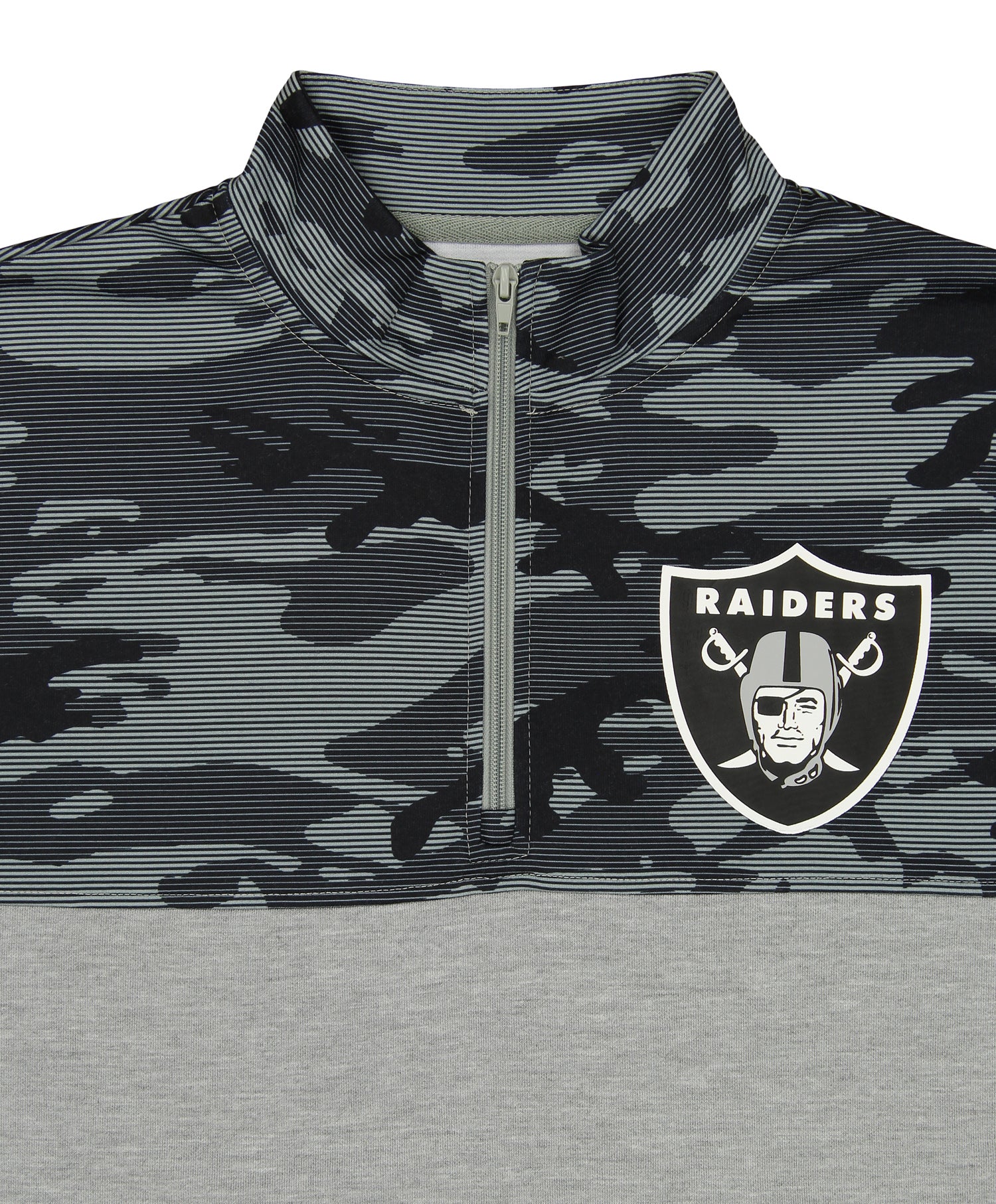 Zubaz NFL Men's Las Vegas Raiders Team Color Block 1/4 Zip Hoodie W/ C –  Fanletic