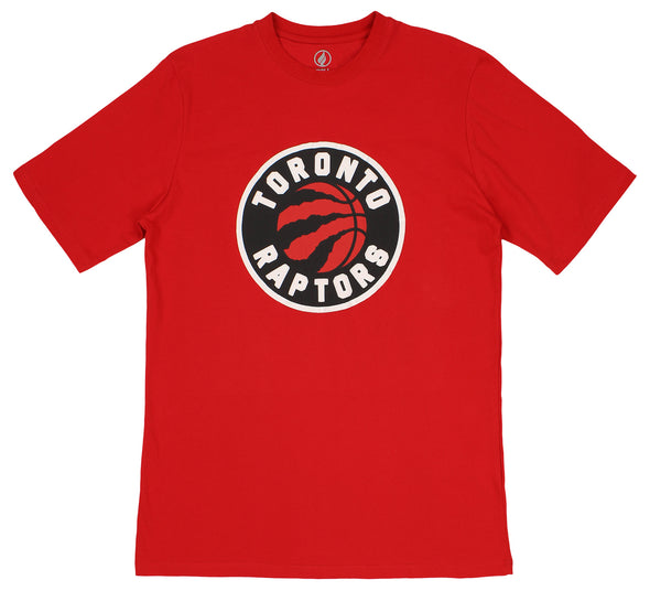 FISLL NBA Men's Toronto Raptors Team Color, Name and Logo Premium T-Shirt