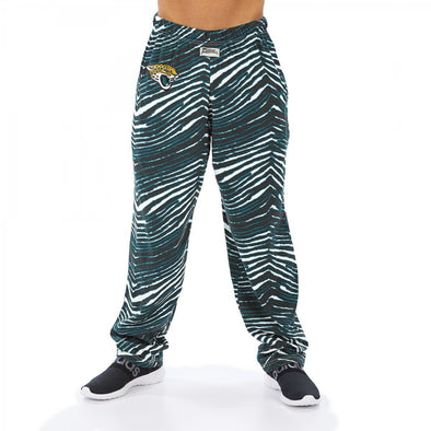 Zubaz NFL Men's Jacksonville Jaguars Classic Zebra Print Team Logo Pants
