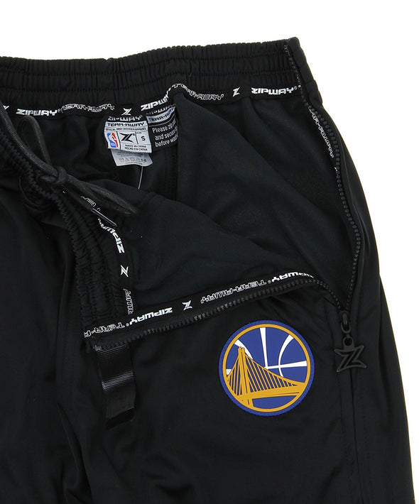 Zipway NBA Men's Golden State Warriors Tricot Tear-away Pants, Black
