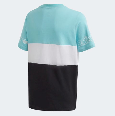 Adidas Youth Panel Tee Shirt, Blue Spirit