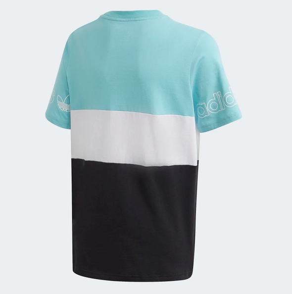 Adidas Youth Panel Tee Shirt, Blue Spirit