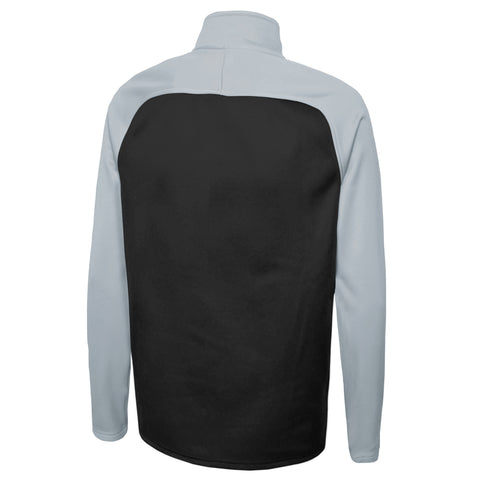 Outerstuff NFL Men's Las Vegas Raiders O-Line Performance 1/4 Zip Fleece Top