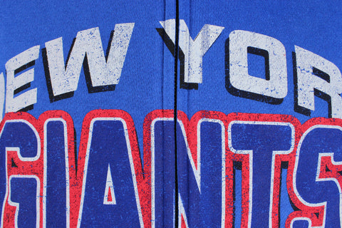 New York Giants NFL Football Men's In The Pocket Zip Fleece Hoodie, Royal Blue