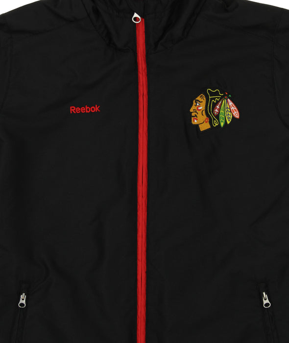 Reebok NHL Hockey Boys Youth Chicago Blackhawks Shockwave Jacket, Black
