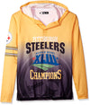Forever Collectibles NFL Men's Pittsburgh Steelers Super Bowl Champions Hooded Tee
