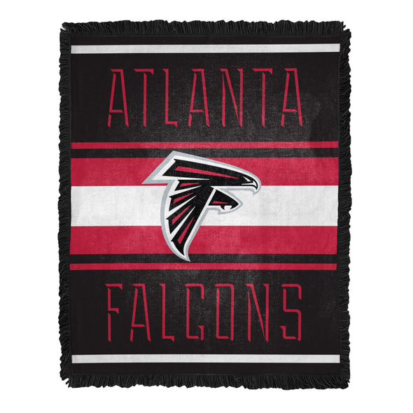 Northwest NFL Atlanta Falcons Nose Tackle Woven Jacquard Throw 46"W x 60"L Blanket