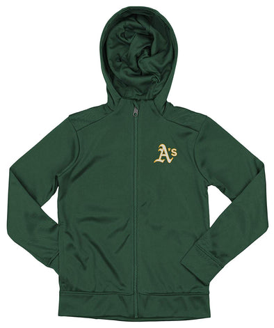 Outerstuff MLB Youth/Kids Oakland Athletics Performance Full Zip Hoodie