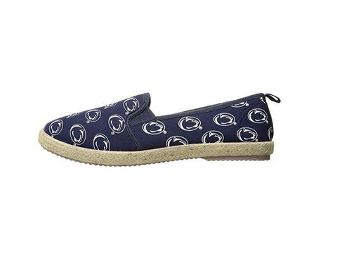 FOCO NCAA Women's Penn State Nittany Lions Espadrille Canvas Slip On Shoe