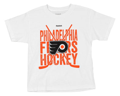 Reebok NHL Youth Philadelphia Flyer "Cross Sticks" Short Sleeve Graphic Tee