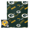 Northwest NFL Green Bay Packers Slashed Pillow and Throw Blanket Set