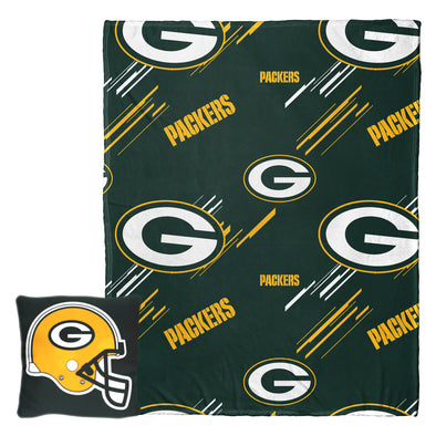 Northwest NFL Green Bay Packers Slashed Pillow and Throw Blanket Set