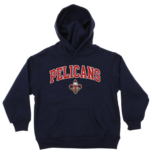 OuterStuff NBA Youth New Orleans Pelicans Fleece Pullover Hoodie, Navy