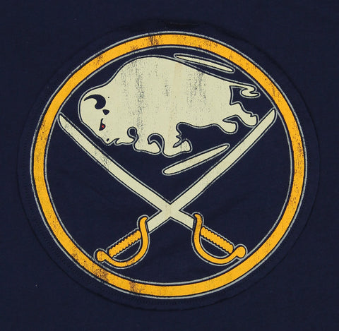 CCM NHL Men's Buffalo Sabres Crew Sweater, Navy