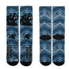 Zubaz By For Bare Feet NFL Adults Unisex Carolina Panthers Zubified Dress Socks, Large