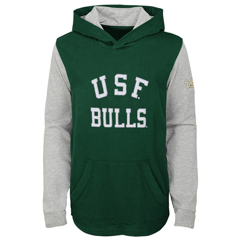 Outerstuff South Florida Bulls NCAA Boy's Youth (8-20) The Legend Lightweight Pullover Hoodie, Green