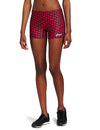Asics Women's Spot My Heart Shorts Athletic Short, Red / Purple