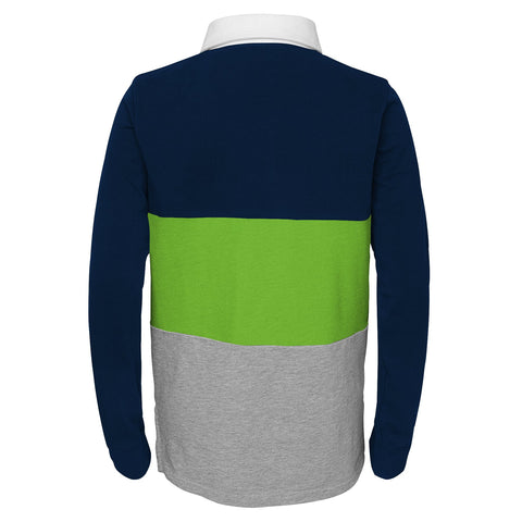 Outerstuff NBA Boys Minnesota Timberwolves State of Mind Rugby Long Sleeve Shirt