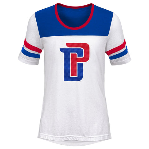 Outerstuff NBA Youth Girls (7-16) Detroit Pistons Point Guard Short Sleeve Tee