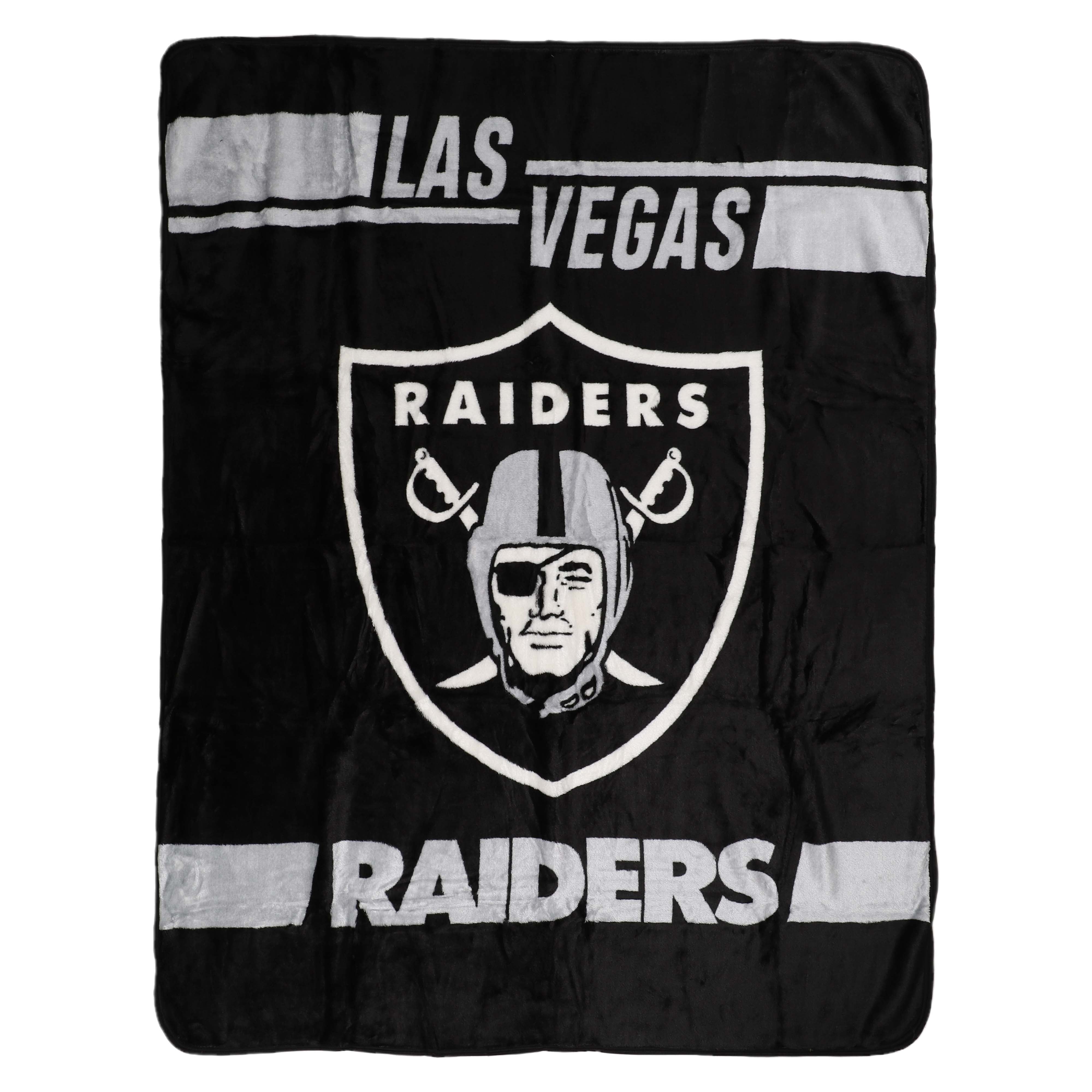Las Vegas Raiders 50'' x 60'' Native Raschel Plush Throw Blanket