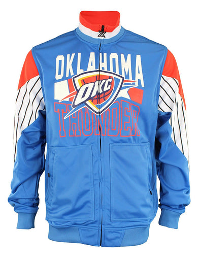 Zipway NBA Men's Oklahoma City Thunder Step Up Full Zip Athletic Jacket