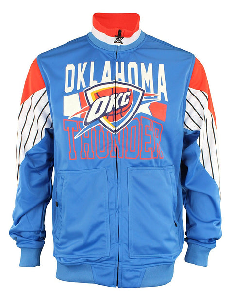 Zipway NBA Men's Oklahoma City Thunder Step Up Full Zip Athletic Jacket