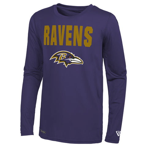 New Era NFL Men's Baltimore Ravens 50 Yard Line Poly Dri-Tek Tee