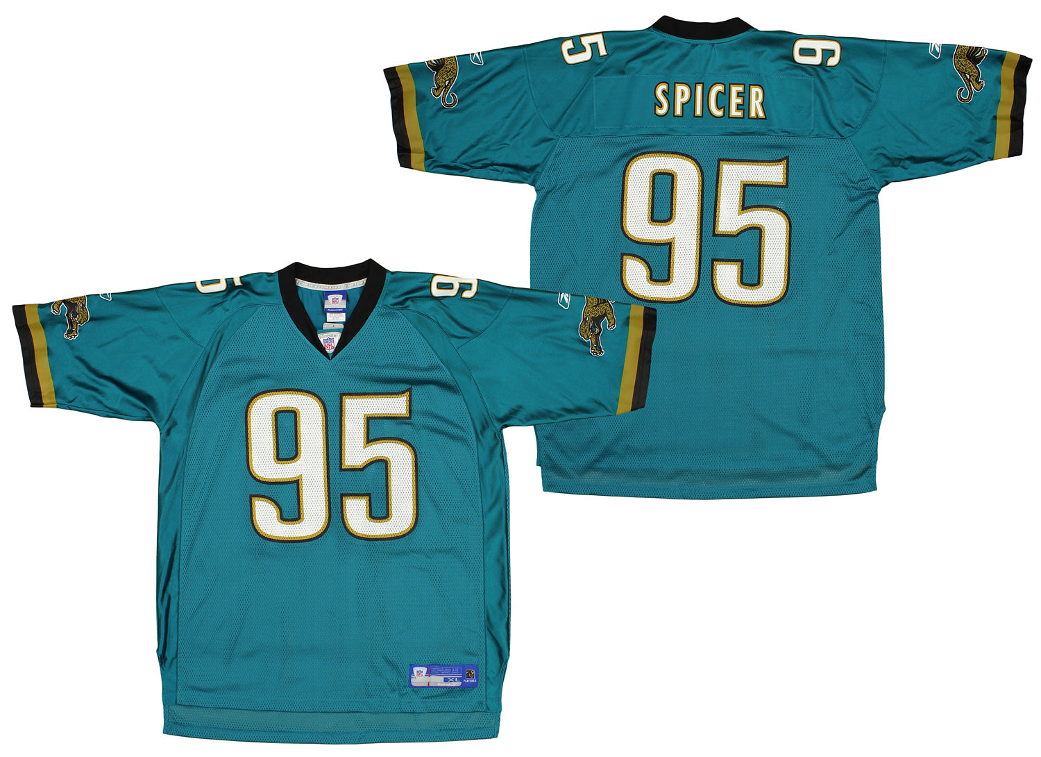 Reebok Jacksonville Jaguars Paul Spicer #95 NFL Men's Replica
