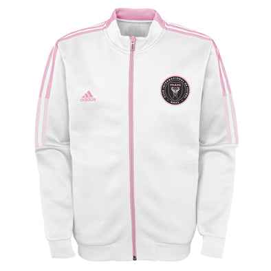 Adidas MLS Youth (8-20) Inter Miami CF Full Zip Anthem Travel Jacket