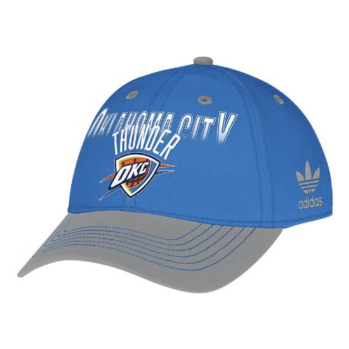 Adidas NBA Women's Oklahoma City Thunder Slouch Adjustable Hat, Blue
