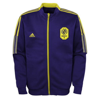 adidas Nashville SC MLS Kids (4-7) Anthem Travel Jacket, Blue