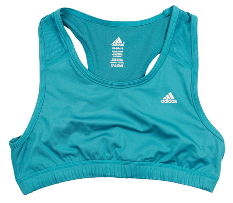Adidas Youth Girl's Techfit Solid Color Athletic Sports Bra, Multiple Colors