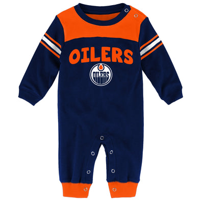 Outerstuff NHL Newborn (0M-9M) Edmonton Oilers Penalty Box Kid Coverall