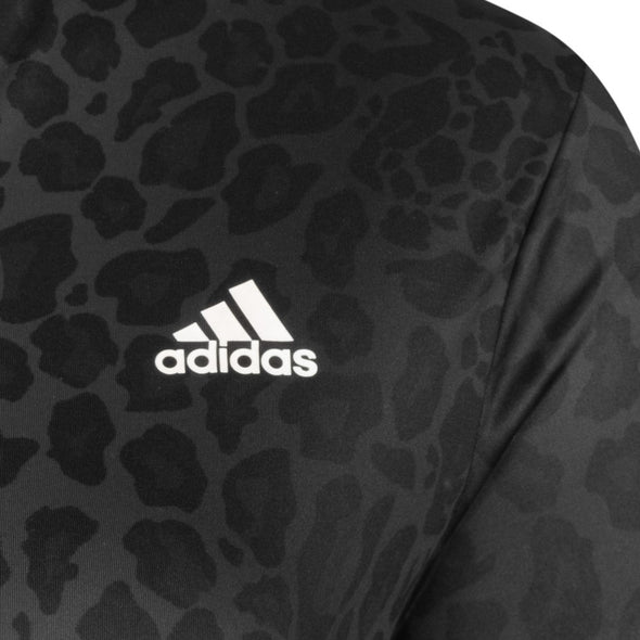 Adidas Women's Hyperglam Zip Crop Top Tee, Multicolor/Carbon