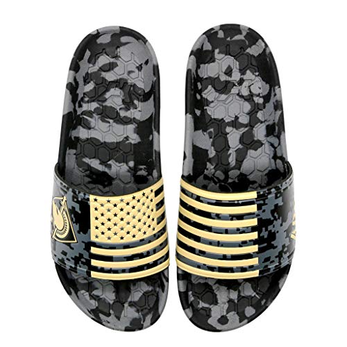 Hype Co College NCAA Unisex Army Black Knights Sandal Slides