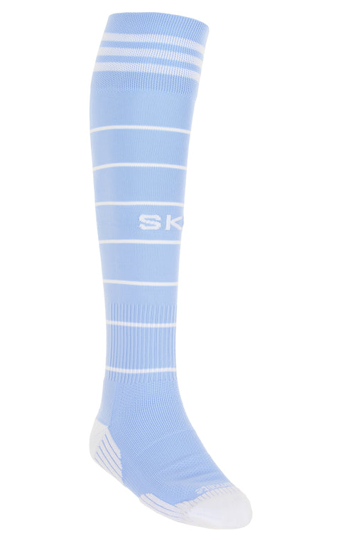 Adidas MLS Adult Sporting Kansas City Classic Cushioned Soccer Socks, Blue/White