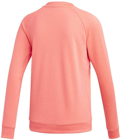 Adidas Women's Trefoil Crew Sweatshirt, Flash Red