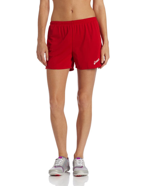 ASICS Women's Rival Athletic Shorts, Red