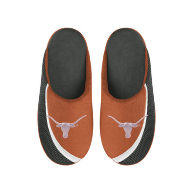 FOCO NCAA Men's Texas Longhorns 2022 Big Logo Color Edge Slippers