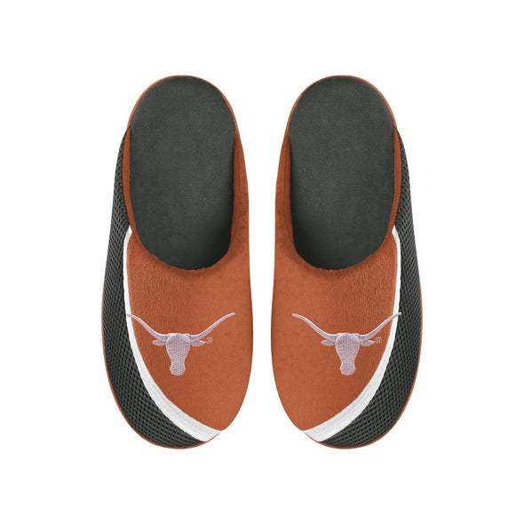 FOCO NCAA Men's Texas Longhorns 2022 Big Logo Color Edge Slippers