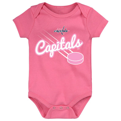 Outerstuff NHL Infant (12M-24M) Washington Capitals Team Goals Creeper, Pink