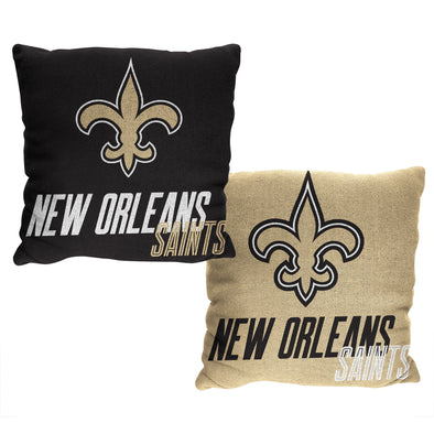 Northwest NFL New Orleans Saints Reverb 20x20 Double Sided Jacquard Accent Throw Pillow